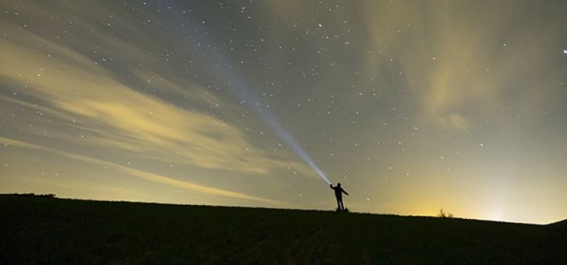 A person finding his north star